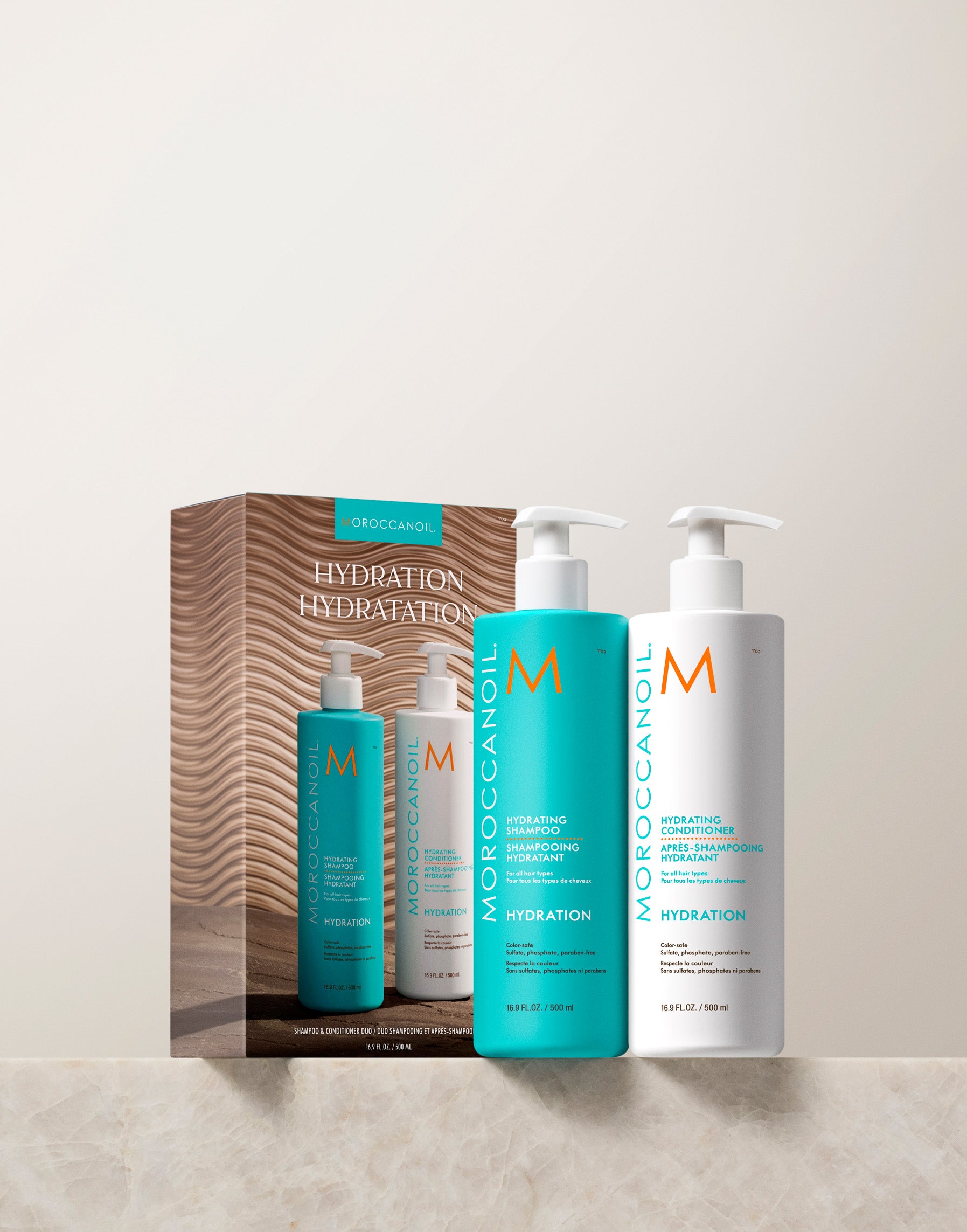 Hydrating Shampoo & Conditioner Half-Liter Set