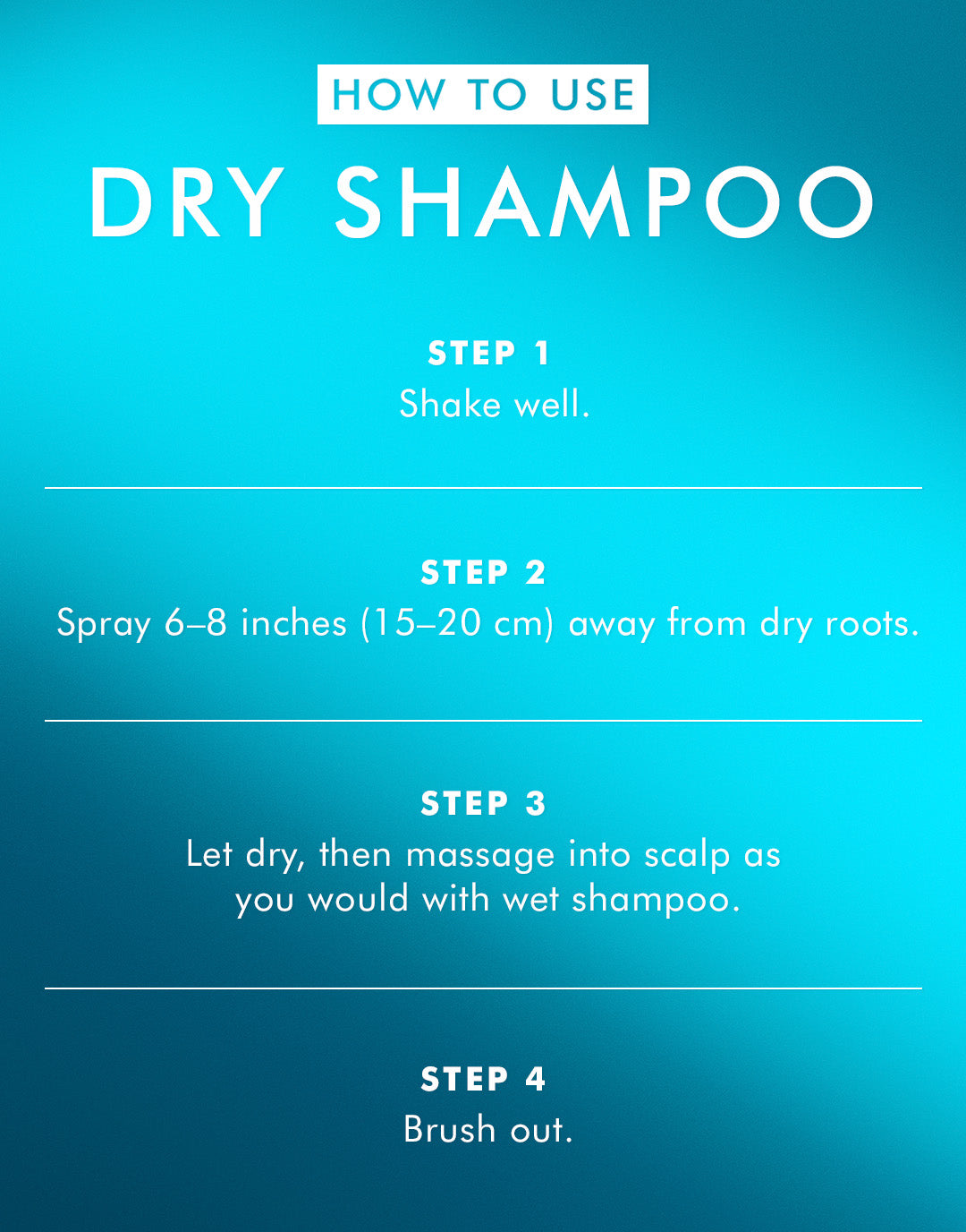 Dry Shampoo Dark Tones
