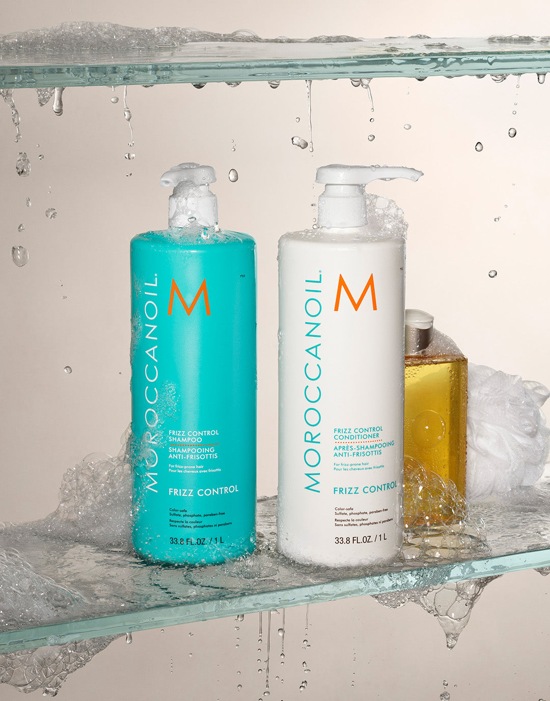 Frizz Control Shampoo & Conditioner Liter Bundle