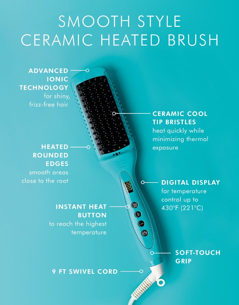 Smooth Style Ceramic Heated Brush