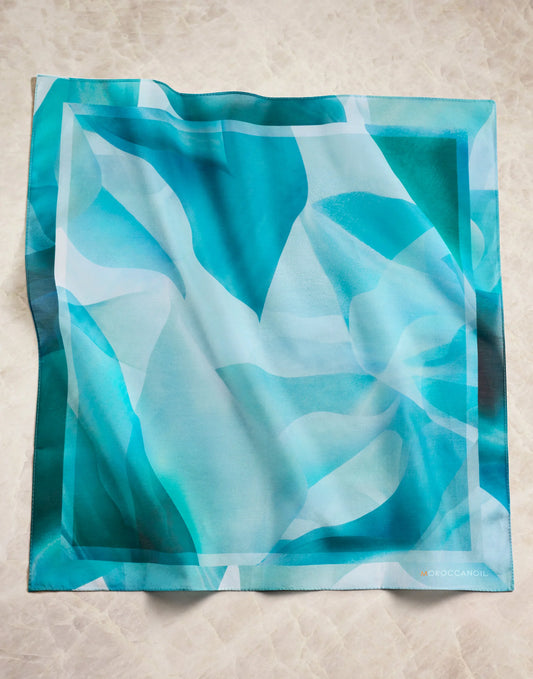 Blue Printed Scarf
