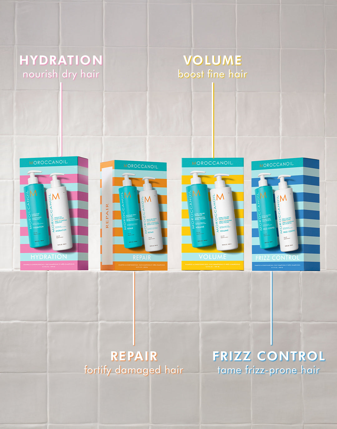Frizz Control Shampoo & Conditioner Half-Liter Set