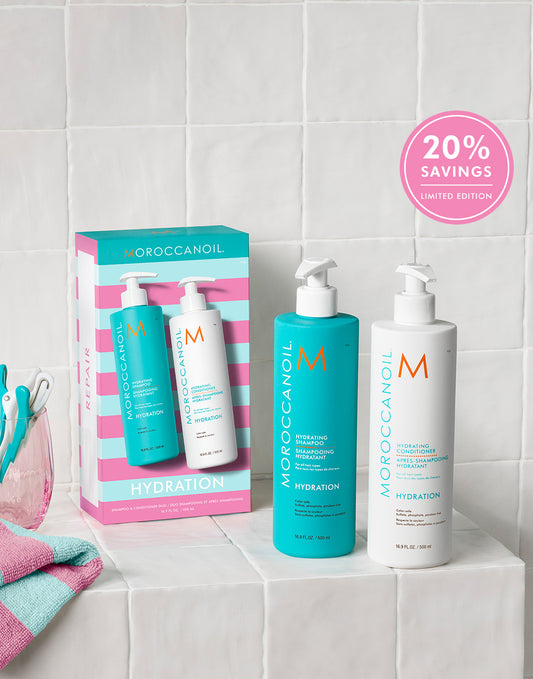 Hydrating Shampoo & Conditioner Half-Liter Set