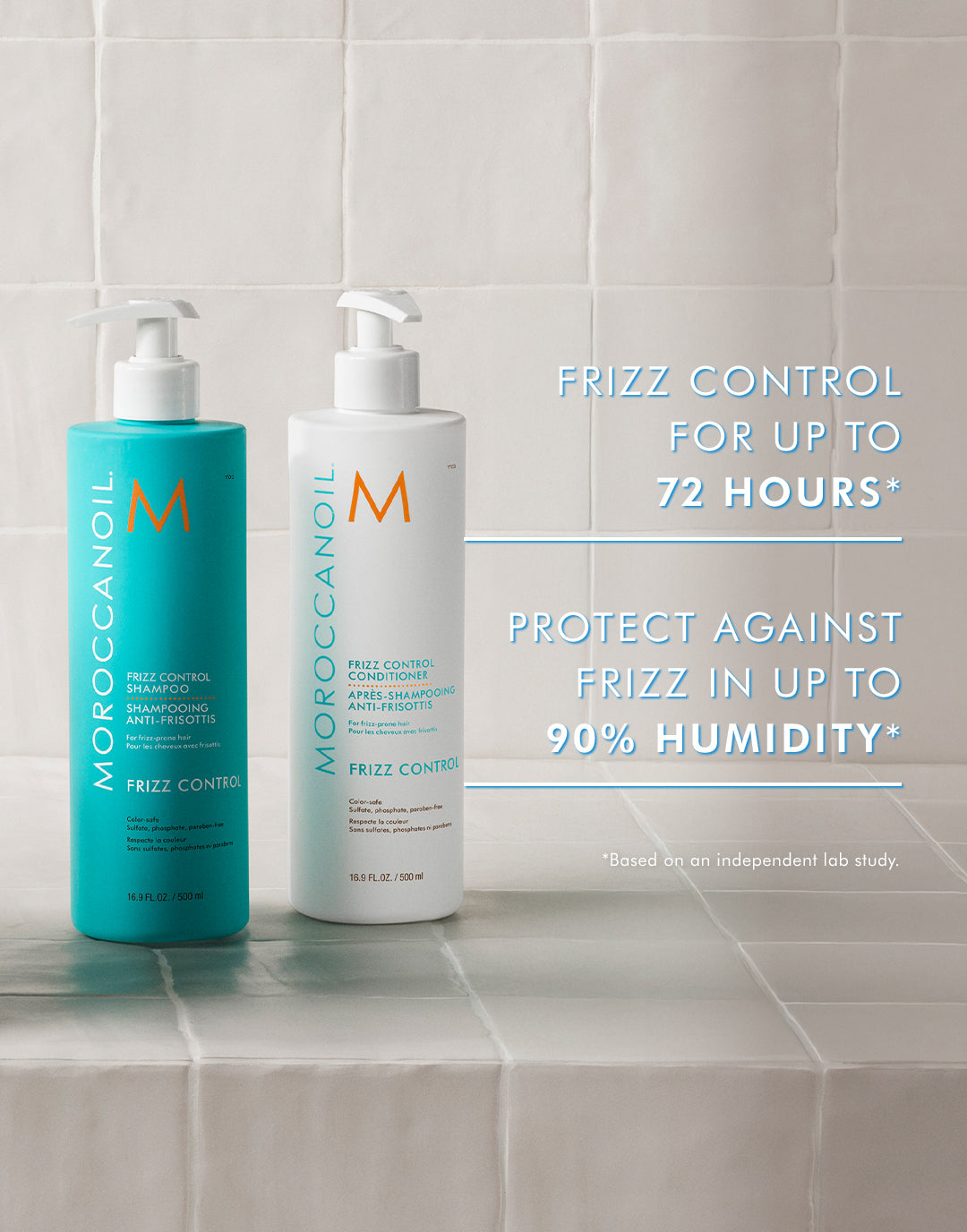 Frizz Control Shampoo & Conditioner Half-Liter Set – Moroccanoil
