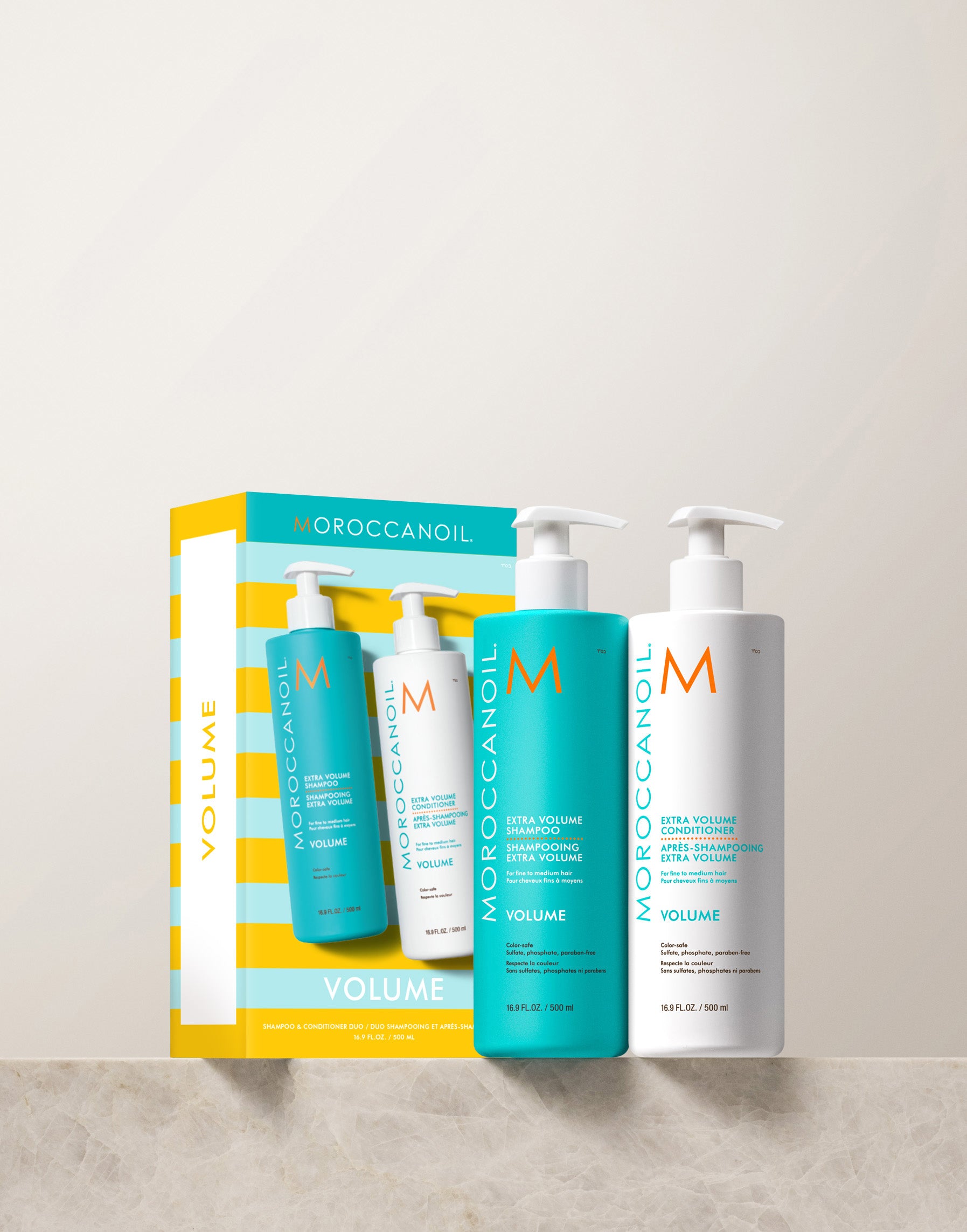 Extra Volume Shampoo & Conditioner Half-Liter Set – Moroccanoil